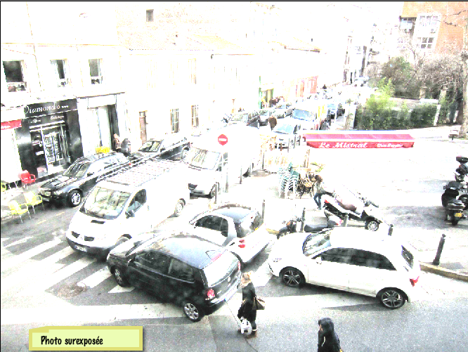 photo sur-exposée